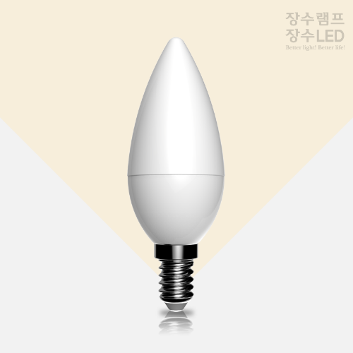 LED 전구 촛대구 5W 불투명 (E14)